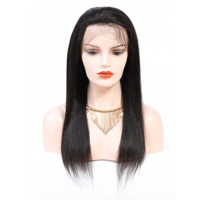 

Amazing Star 360 Lace Frontal Wig Smooth Straight Brazilian Virgin Human Hair Lace Frontal Wigs with Baby Hair Natural Color