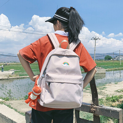 

Ins Super Fire Backpack Female Korean High School Mori Japanese Backpack Female Backpack Large Capacity Small Fresh Cute