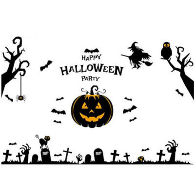 

Greensen Self-Adhesive Wall Sticker Decal for Halloween Festival Living Room Decoration Window Display