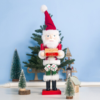 

Siaonvr Christmas Wood Painted Santa Claus Ornaments 40cm Christmas Table Set In Stock