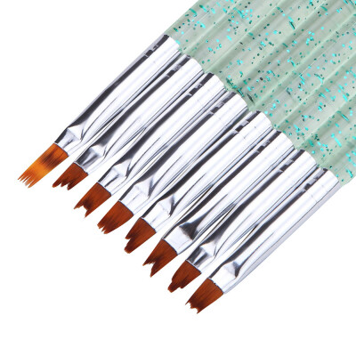 

〖Follure〗8Pcs French Acrylic Gel Painting Pen Set Nail Art Brush Manicure Drawing Tools