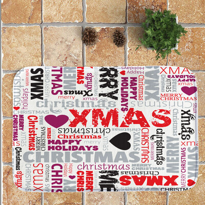 

Tailored Christmas Festival Entrance Door Bathroom Mat Indoor Bath Decor