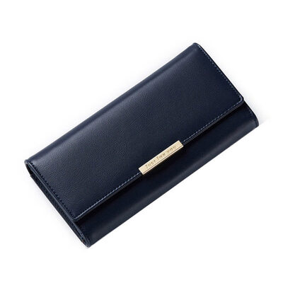 

Fashion Faux Leather Womens Coin Purse Card Holder Long Buckle Wallet Gifts