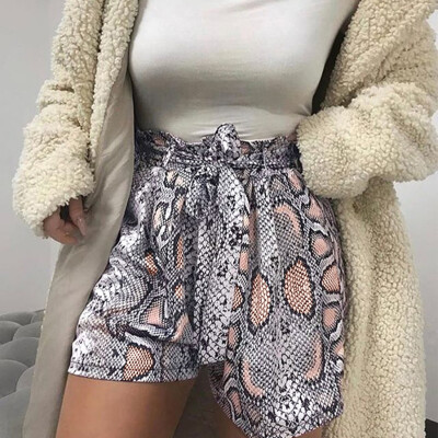 

Tailored Fashion Women High Waist Snake Print Bandage Sport Shorts Pants Casual Leggings