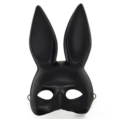 

Women Girl Sexy Rabbit Ears Mask Cute Bunny Long Ears Bondage Mask Halloween Masquerade Party KTV Cosplay Costume Props