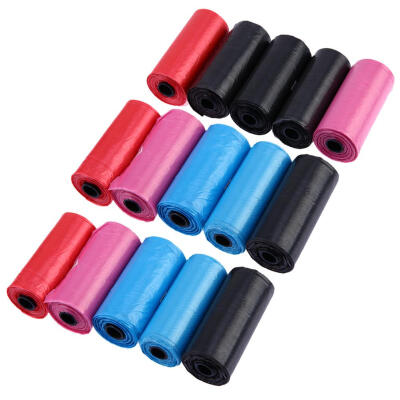 

15 Rolls Easy Take Dog Pet Poop Carrier Bag Clean-up Bag Pick Up Poop Bag