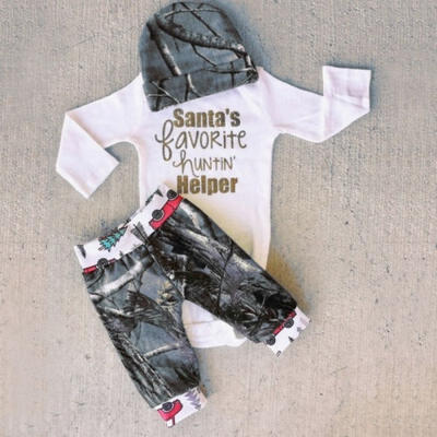 

Cute Newborn Baby Boys Girls Bodysuit Romper Pants Hat Outfits Set Clothes 0-24M