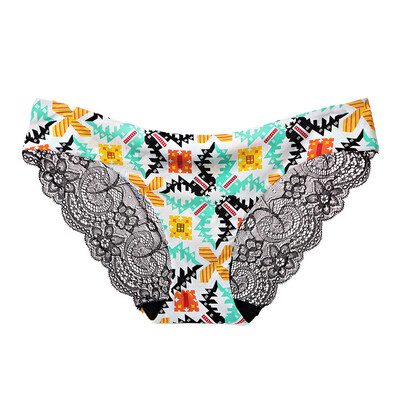 

Toponeto 1PC Sexy Women Lace Flowers Low Waist Underwear Panties G-string Lingerie Thongs