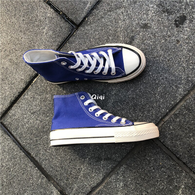 

Sapphire high canvas shoes women 1970ins retro Hong Kong wind street skates Joker Korean autumn