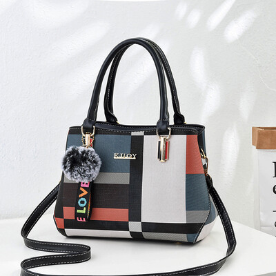 

2018 spring new elegant European&American big bag handbag simple female bag diagonal bag handbag