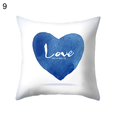 

Letter Dream Big Heart Pillow Case Cushion Cover Sofa Bed Car Cafe Office Decor