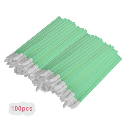 

100pcs Diposable Hollow Makeup Lip Brush Lipstick Applicator Cosmetic Lip Gloss Wands Applicator Makeup Tool Light Green