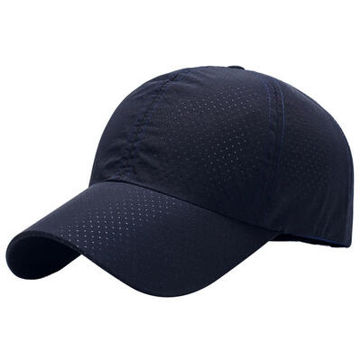 

Summer Solid Color Snapback Unisex Quick Dry Mesh Baseball Cap Outdoor Sun Hat