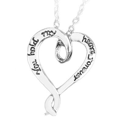 

New Chic Unisex Fashion Necklace Pendant To Hold My Heart Forever Couple Gift