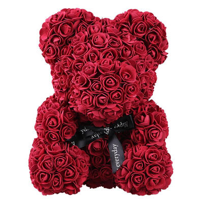 

Rose Bear Toy Women Girls Flower Birthday Valentine Wedding Party Doll Gift