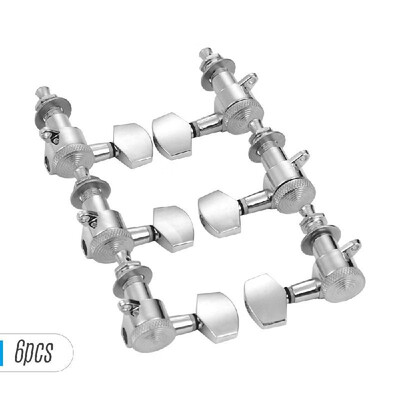 

Pack of 6 Guitar String Tuning Pegs Locking Tuners Machine Heads Knobs 3L3R for Acoustic Electric Guitars Replacement Accessories