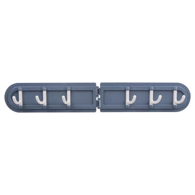 

Foldable Self-Adhesive Wall Door Hanging Hook 6 Row Corner Hanger Hooks