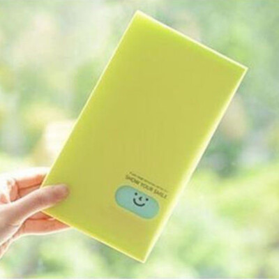 

Candy Color Business Card Album Smiling Face Name Card Book Creative Photo Card Id Card Holder Card Album