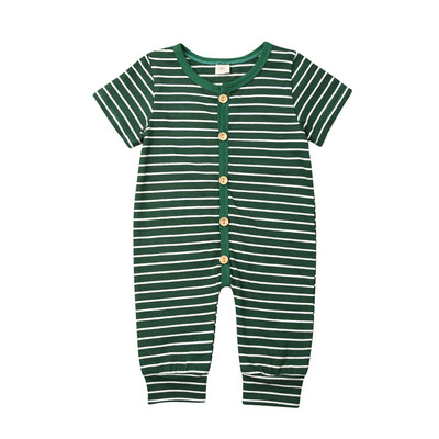 

Newborn Baby Girl Boy Striped Romper Jumpsuit One-Piece Outfit Clothes 0-18M