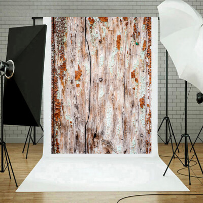 

Toponeto Vinyl Wood Wall Floor Photography Studio Prop Backdrop Background 3x5FT A