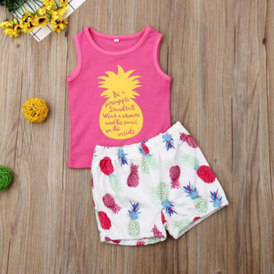 

2pc baby clothes summer Tee short pants infant boys girls casual outfits USA