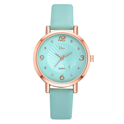 

DISU Relogio feminino Women Watches Retro Casual Girl Quartz Watch Casual Leather Ladies Dress Watches Women Clock Montre Femme
