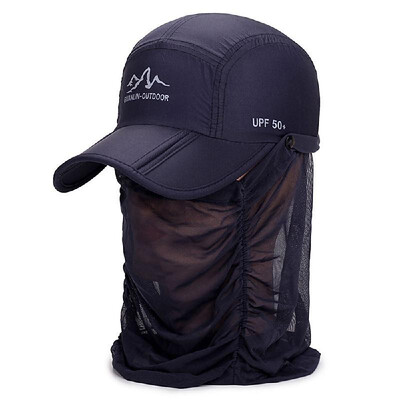 

Outdoor UV Protection Folding Sun Hat Fishing Hiking Sun Cap with Face Neck Flap Cover