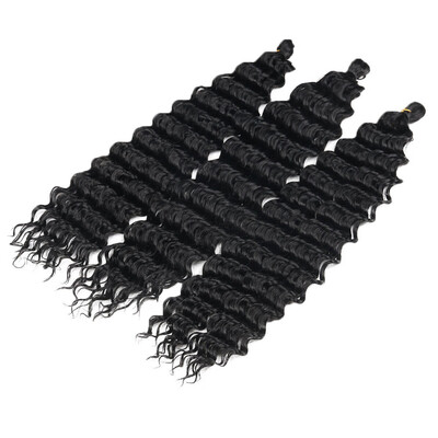 

〖Follure〗17Inches Crochet Braids Synthetic Braiding Hair Extensions Low Temperature Fiber