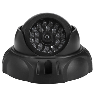 

Realistic Dummy Surveillance Security Dome Camera with Flashing LED Red Light