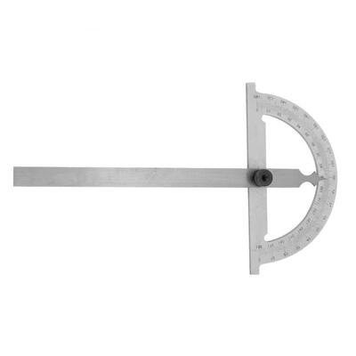 

Greensen Carbon Steel Chrome Plated Protractor Rotary Angle Finder Measuring Ruler 80120mm