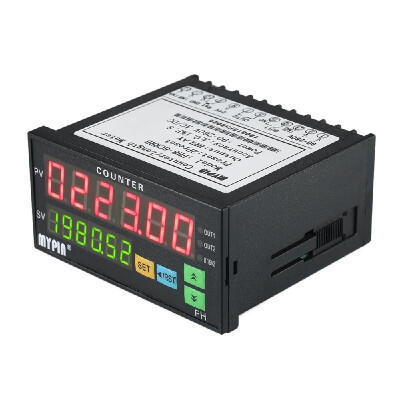 

Multi-functional Dual LED Display Digital Counter 90265V ACDC Length Meter with 2 Relay Output&Pulse PNP NPN