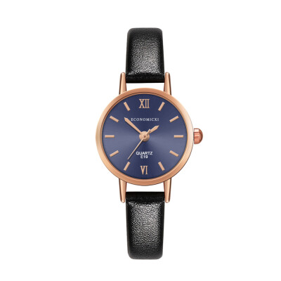 

New Product Women Watches Rose Border Dial Ladies Fashion Quartz Wristwatch Featured Leather Strap Clock Relojes Para Mujer