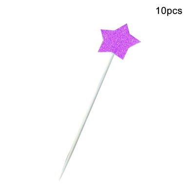 

10Pcs Star Shape Birthday Cupcake Topper Baby Shower Birthday Party Decor