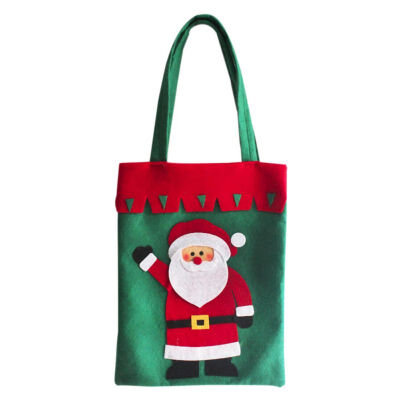 

Christmas Snowman&Santa Claus Pattern Candy Bags High Capacity Christmas Bags Santa Party Supplies