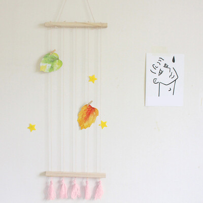 

Toponeto Hanging Photo Display Macrame Wall Decoration Pictures Organizer Boho Home Decor