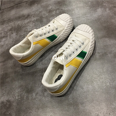 

Summer 2019 new tide shoes original wind ins student Joker canvas shoes female Korean version of board shoes female
