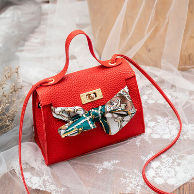 

New Style Women Handbags Fashion PU Leather Small Shoulder Bag Ladies With Ribbons Crossbody Bag Handbag Hasp Fashion Hot 2019