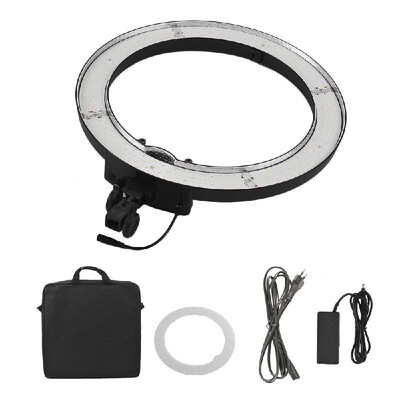 

18 Inches Single Color Temperature Ring Light 55W 240 Pieces LED 85V-220V Full Voltage Anchor Live Light 5500K Dimmable Ring Video