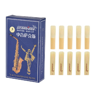 

Eb Alto Saxophone Reeds Sax Bamboo Reed Strength 30 10pcs Box