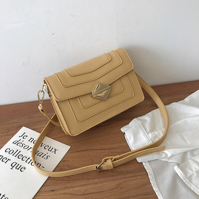 

Girls small bag new Korean fashion casual shoulder Messenger bag lock small square bag tide