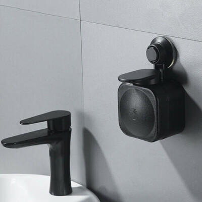 

〖Follure〗Suction Cup Soap Dispenser Wall Mounted ABS Waterproof Soap Box for Bathroom