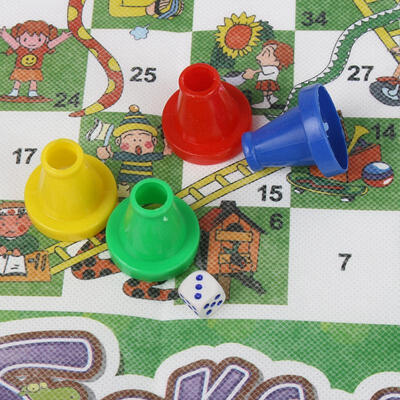 

Greensen Portable Kids Children Snakes Ladders Chess Carpet Chessboard Ludo Family Game Kit