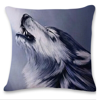 

〖Follure〗Cute Wolf Tower Sofa Bed Home Decoration Festival Pillow Case Cushion Cover