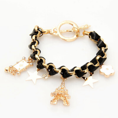 

Popular item explosions Eiffel Tower Star Flower Bracelet