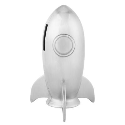 

Greensen Alloy Material Rocket Shape Coin Bank Children Money Saving Box