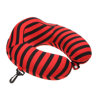 

U Shaped Stripes Car Air Travel Neck Pillow Slow Rebound Cushion Headrest