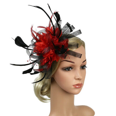 

Cocktail Party Hat Womens Sinamay Fascinator Wedding Church Kentucky Derby Dress