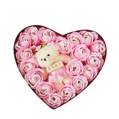

18pcs Rose Flower Scented Soap Heart Petal Perfumed Soap Valentine Day Gift
