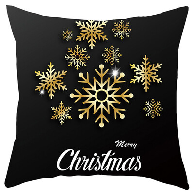 

Siaonvr Merry Christmas Short Plush Pillowcase Sofa Pad Set Home Decoration 18x18 Inch