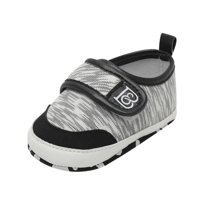 

Toddler Infant Baby Canvas Soild Crib Shoes Soft Sole Anti-slip Single Shoes